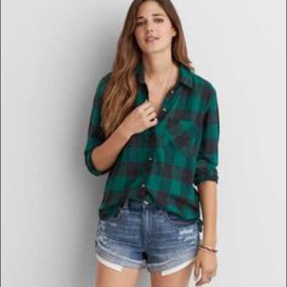 American Eagle Canyon Boyfriend Flannel